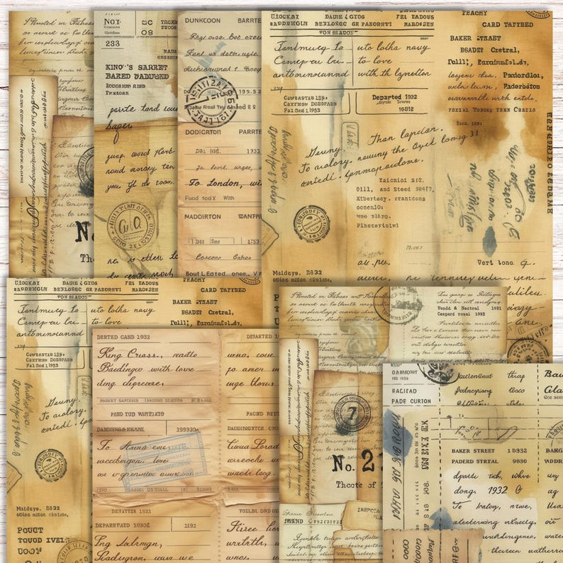 Filler Papers
Coffee Dyed
Printable paper
vintage paper
ticket printable
journal supplies
vintage ticket pack
craft supplies
coffee stained paper
vintage
dyed paper
scrap book paper
junk journal kit