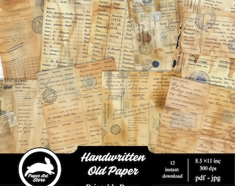 Papel de diario teñido color café, documentos digitales, diario neutro, suministros para diario, papel decorativo, papel de relleno, papel para álbumes de recortes