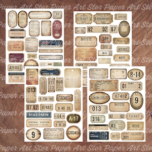 Clusters
collage ephemera
retro journal
 junk journal labels
printable labels
 grunge labels
 vintage grunge
 Vintage Labels
Digital Fussy Cut
 office labels
digital journal
journal supplies
Grunge Ephemera