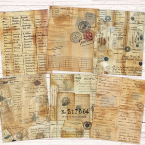 Filler Papers
Coffee Dyed
Printable paper
vintage paper
ticket printable
journal supplies
vintage ticket pack
craft supplies
coffee stained paper
vintage
dyed paper
scrap book paper
junk journal kit