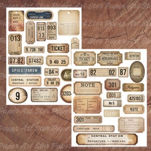 Clusters
collage ephemera
retro journal
 junk journal labels
printable labels
 grunge labels
 vintage grunge
 Vintage Labels
Digital Fussy Cut
 office labels
digital journal
journal supplies
Grunge Ephemera