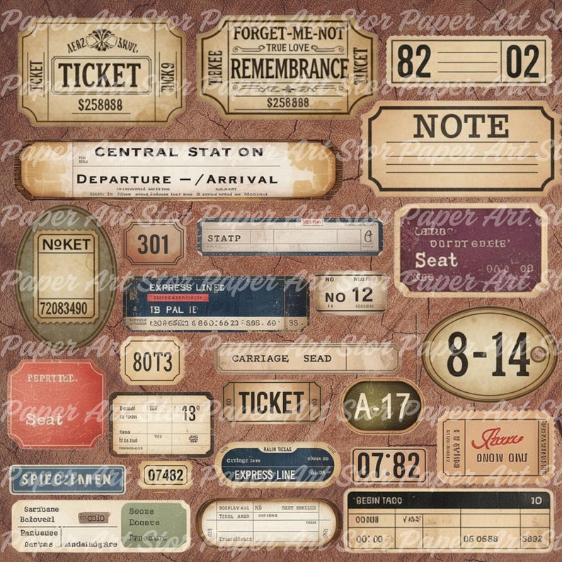 Clusters
collage ephemera
retro journal
 junk journal labels
printable labels
 grunge labels
 vintage grunge
 Vintage Labels
Digital Fussy Cut
 office labels
digital journal
journal supplies
Grunge Ephemera