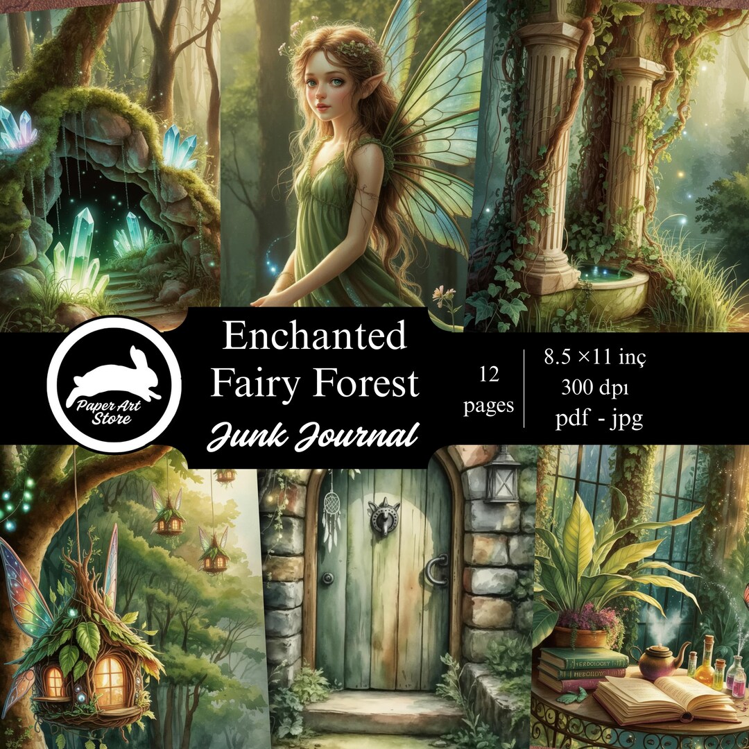 Fairy Junk Journal Kit | Forest & Magical Fantasy Junk Journal DIY ...