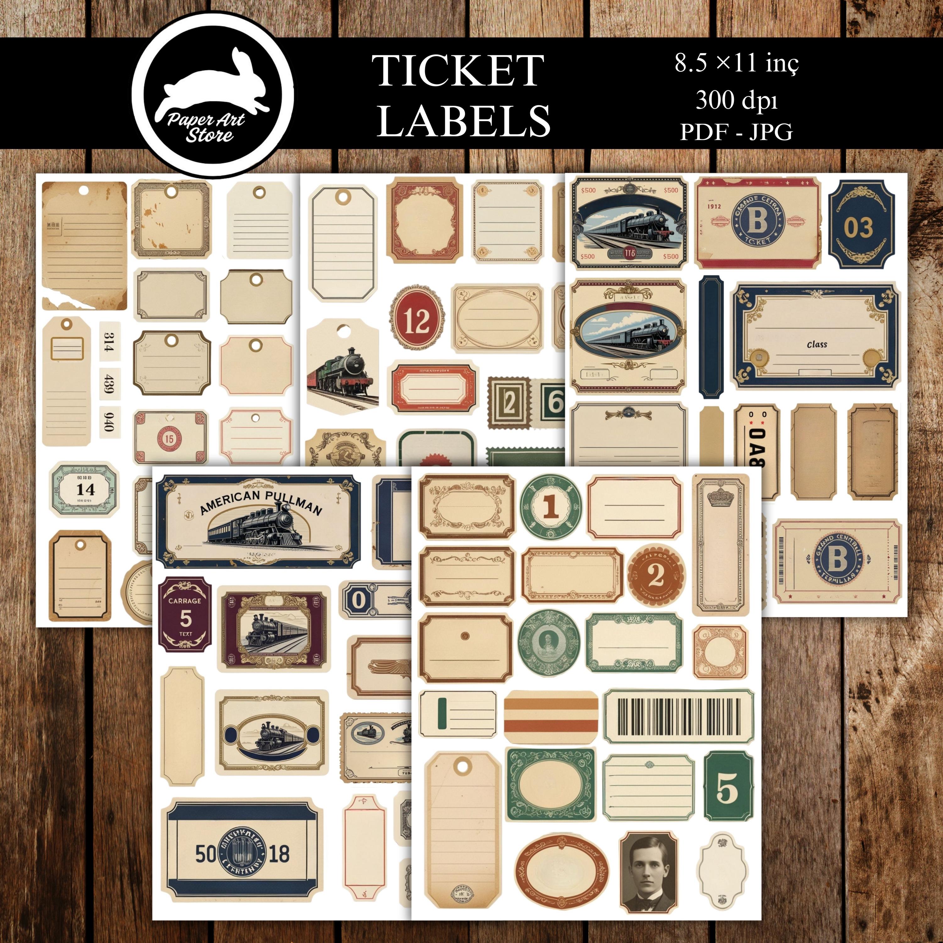 Vintage Postal Junk Journal Kit, Mail Ephemera Collage Papers ...