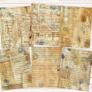 Filler Papers
Coffee Dyed
Printable paper
vintage paper
ticket printable
journal supplies
vintage ticket pack
craft supplies
coffee stained paper
vintage
dyed paper
scrap book paper
junk journal kit