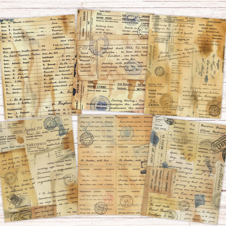 Filler Papers
Coffee Dyed
Printable paper
vintage paper
ticket printable
journal supplies
vintage ticket pack
craft supplies
coffee stained paper
vintage
dyed paper
scrap book paper
junk journal kit