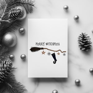 Merry Witchmess Christmas Card Alternative Christmas Card