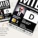 MIB Id Template Printable Id Badge - Il 75x75.6081187283 Q47i 