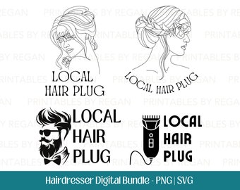 Peluquería SVG, Peluquería SVG, Hair Hustler SVG, Peluquería svg, Esteticista Svg, Peluquería, Silueta, Descarga Digital