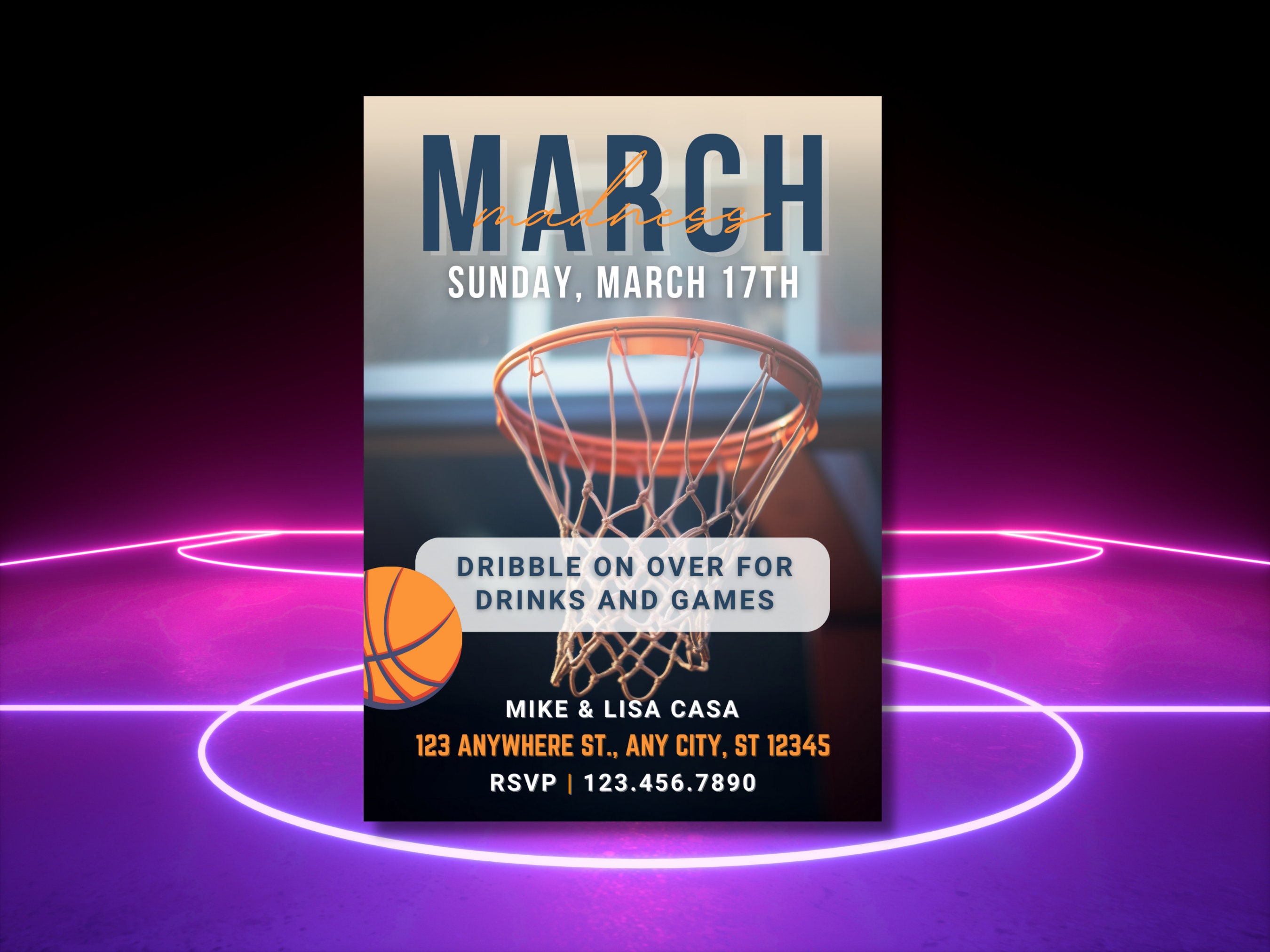 Basketball Party Flyer Basketball Flyer Basketball Birthday Basketball Picture Basketball