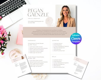 Modelo de currículo profissional e moderno para Word e Pages | Retomar Design | Modelo de currículo para Word | Currículo Profissional | Currículo de download instantâneo