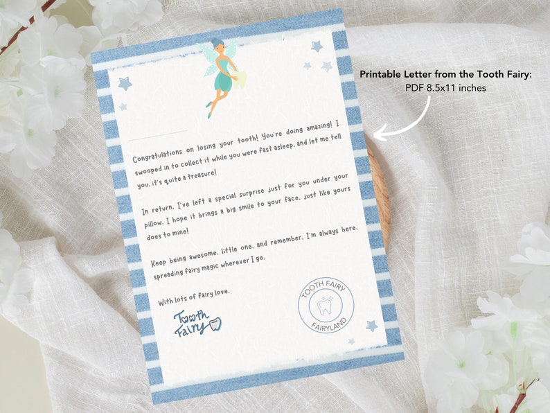 My First Tooth | Tooth Fairy Letter | Tooth Fairy | Fairy Letter ...
