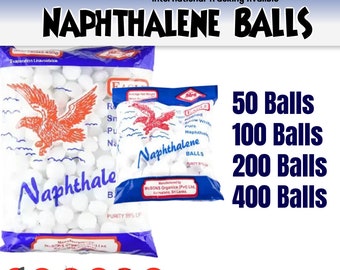 50/100/200/400 Bags Mothballs Natural Scented Insect Repellent Camphor Moth Balls