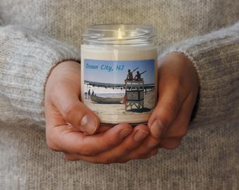 Ocean City NJ Lifeguard Stand Soy Candle - 1990s Souvenir