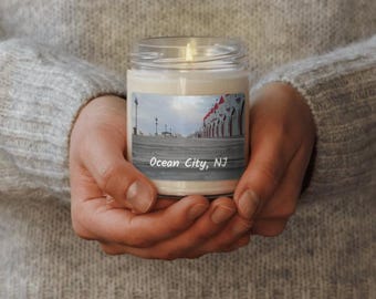 Ocean City, NJ 9oz, Scented Soy Candle - Choose From 7 Scents - Wonderland