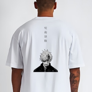 Gojo Satoru Anime Tshirt Oversized Gym Tshirt for Men and Women  Moisture Wicking Workout Pump Cover Unique Gift