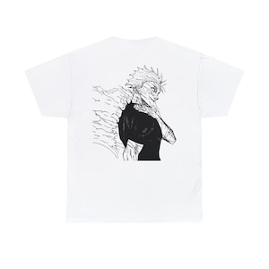 Goju Saturo Anime Tshirt Oversized Gym Tshirt for Men and Women  Moisture Wicking Workout Pump Cover Unique Gift