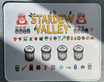 Videospiel Stardew Valley Mauspad Schreibtischmatte - Handgemachtes Geschenk für Videospieler