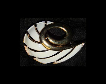 Vintage Spiral Chambered Nautilus Barrette