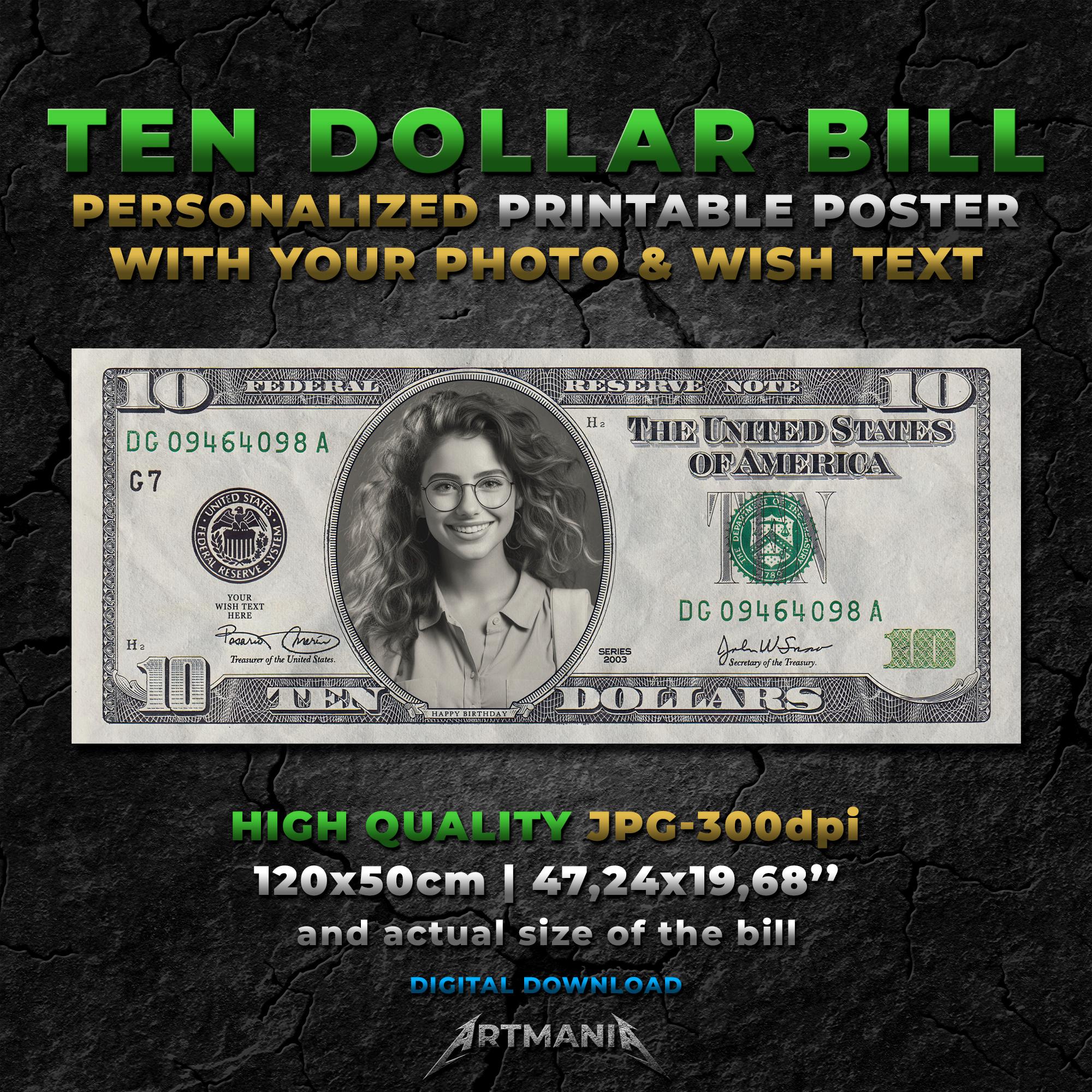 Ten dollar bill - Etsy 日本