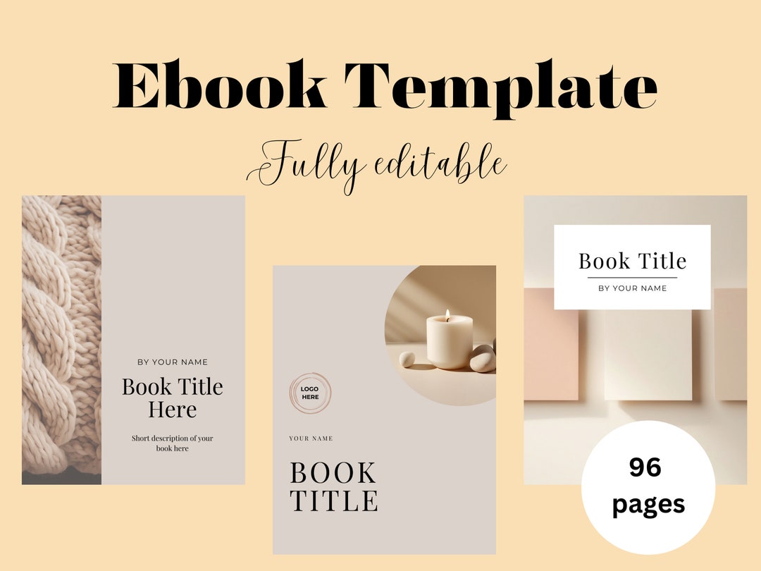 Ebook Template Canva Aesthetic Template Etsy