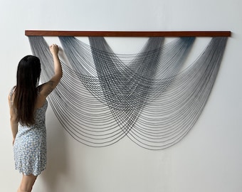 Large Fiber Art Wall Hanging: Bohemian Bedroom Decor