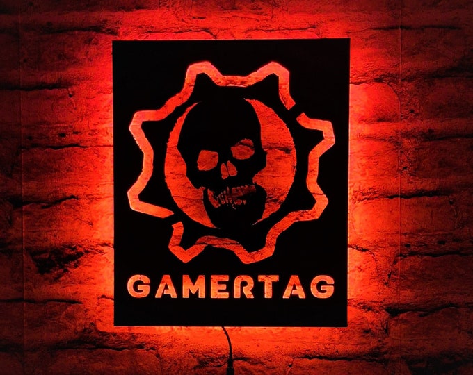 Gears of War Inspired cog Tag - Etsy