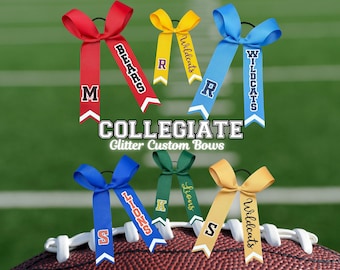 Collegiate Cheer Bow, Long Tail Cheer Bow, Skinny Cheer Bow, Gameday Cheer Bow, Sideline Cheer Bow, Custom Colors