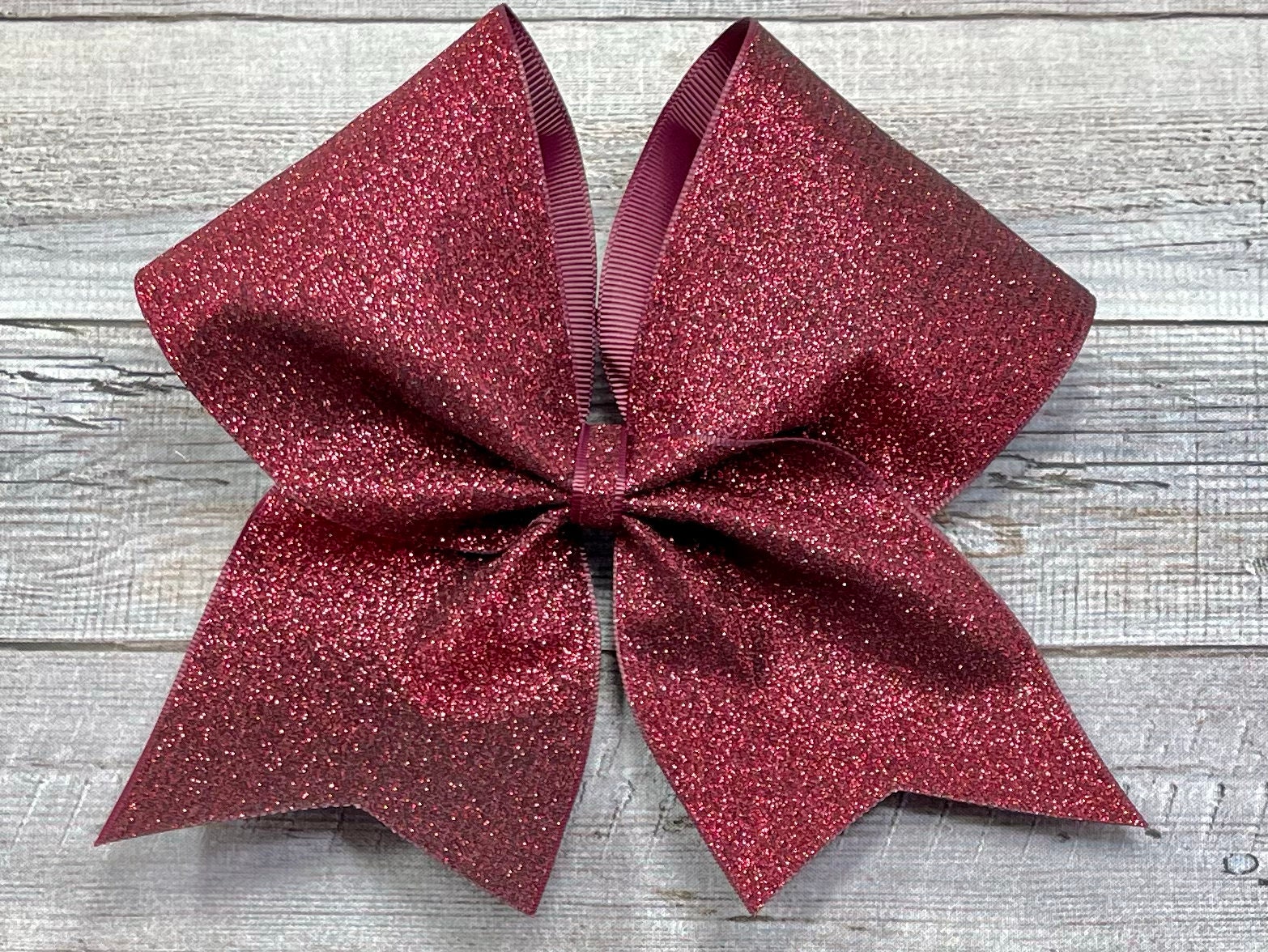 Competition Cheer Bow, Burgundy Glitter Cheer Bow, Sparkly Cheer Bow, Glitter Cheer Bow, Glitter Center, You choose color