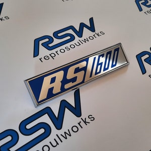 Ford Escort Mk1 RS1600 badge - single badge