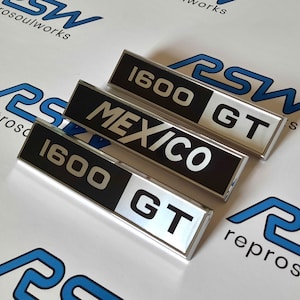Ford Escort Mk1 MEXICO 1600GT badges - set of 3