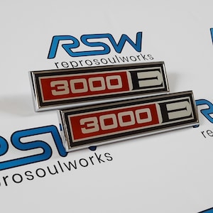 Ford Capri Mk1 3000E badges - set of 2