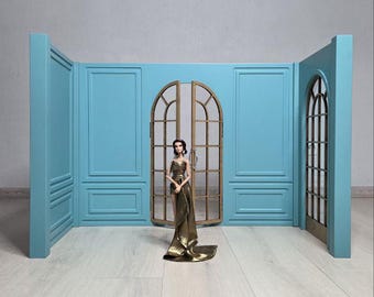 BJD Room Box 1:4 Scale | Minifee Doll Diorama | Collector Display Room | Doll Photography Backdrop | Custom Dollhouse Scene
