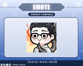 Dwight Fairfield This is fine Emote - Twitch, Youtube, Discord | Streamer Emote | Hooked DBD Emote
