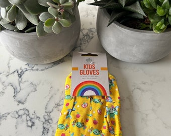 Gants de jardinage jaunes pour enfants