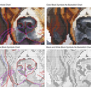 Beagle Portrait Cross Stitch Pattern Watercolor Beagle Dog PDF Chart ...