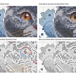 British Blue Shorthair Cat Cross Stitch Pattern Watercolor Grey Cat