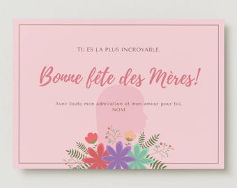 Carte pour la fête des mères