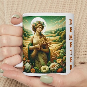 Demeter Coffee Mug for Holiday Gift for Her Birthday Greek Mythology Gift Mug for Him Gift for Christmas Gift Mug Gift Mug Ancient Greek Mug