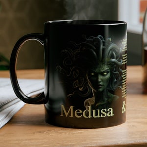 Medusa Christmas Mug for Tea Christmas Gift for Him Greek Mythology Mug Gift for Birthday Gift for her Gorgons Holiday Gift Mug Mythology