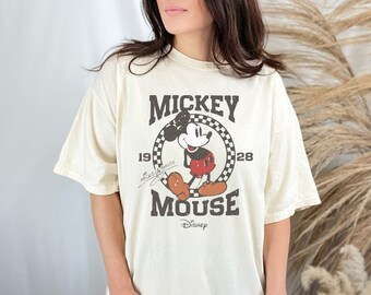 Retro Mickey Mouse Shirt, Vintage Mickey Shirt, Disney Vacation Shirt, Disneyland Mickey Shirt, Magic Kingdom Shirt, Classic Mickey Tee