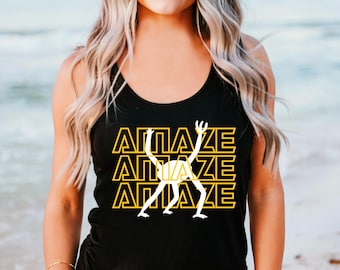 Amaze Racerback, T-Shirt, Project Hail Mary Rocky Inspired SciFi Shirt, SciFi Reader Gift, Retro Bookish T-Shirt