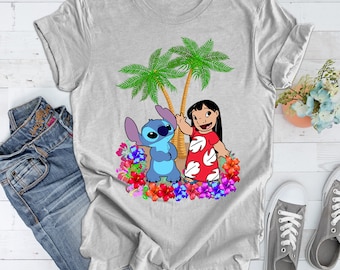 Stitch Hawaii Shirt, Lilo and Stitch Shirt, Disney Stitch Sketch Shirt, Disney Stitch Shirt, Ohana Shirt, Disney Stitch Balloon Shirt