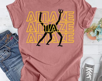Amaze T-Shirt, Project Hail Mary Rocky Inspired SciFi Shirt, SciFi Reader Gift, Retro Bookish T-Shirt
