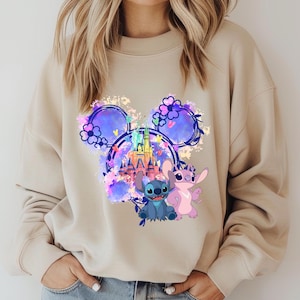 Lilo and Stitch Kids Sweatshirt, Disney Castle Sweatshirt, Disneyland Sweatshirt, Disney Family Trip Sweatshirt, Disney Shirt