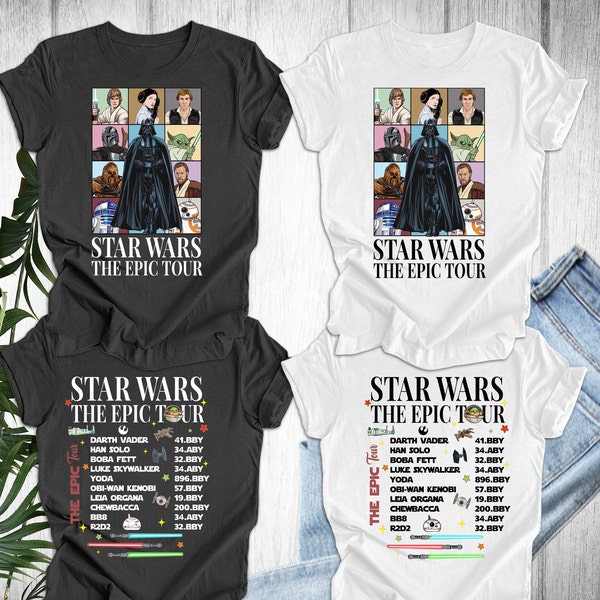 Star Wars The Epic Tour Unisex Shirt, Star Wars Dart Vader Shirt, Vintage Star Wars The Era Tour Shirt, Star Wars Shirt Characters Shirt