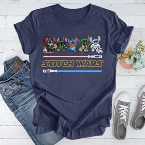 Stitch Wars Shirt, Lilo and Stitch Shirt, Disney Stitch Sketch Shirt, Disney Stitch Shirt, Ohana Shirt, Disney Stitch Balloon Disneyland Tee