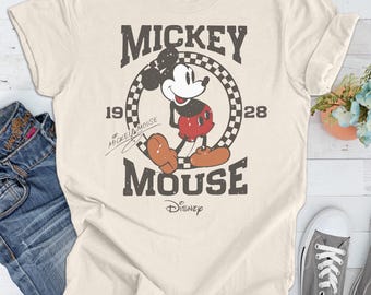 Retro Mickey Mouse Shirt, Vintage Mickey Shirt, Disney Vacation Shirt, Disneyland Mickey Shirt, Magic Kingdom Shirt, Classic Mickey Tee
