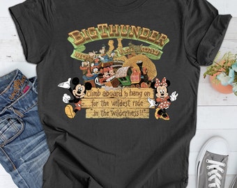 Vintage Disneyland Big Thunder Shirt, Disney mountain railroad Shirt, Frontierland Disney shirt, Vintage Disneyland trip 2024 shirt