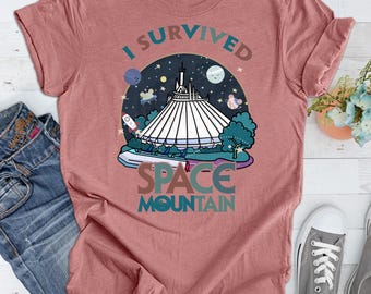 I Survived Space Mountain Disney Shirt, Walt Disney world Space Mountain Kids Shirt, Toddler Shirt Space Mountain Disney Trip